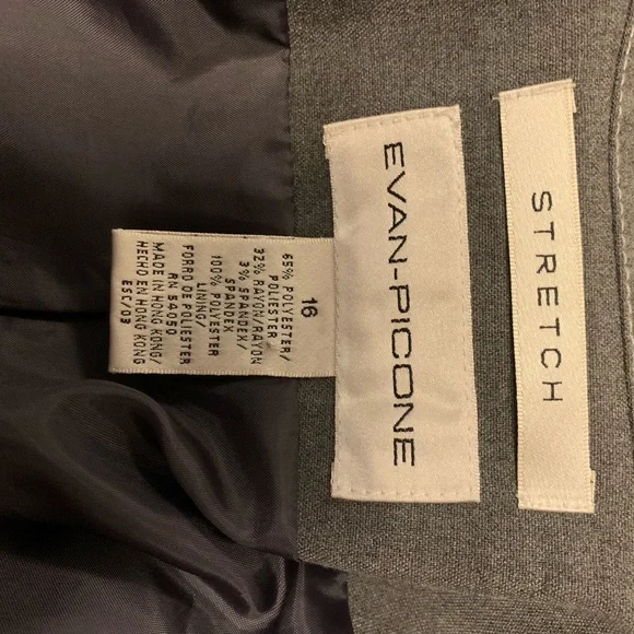 EVAN PICONE REALLY NICE GREY STRETCHY LIGHTWEIGHT LONG SLEEVE ZIP UP JACKET - Picture 9 of 9